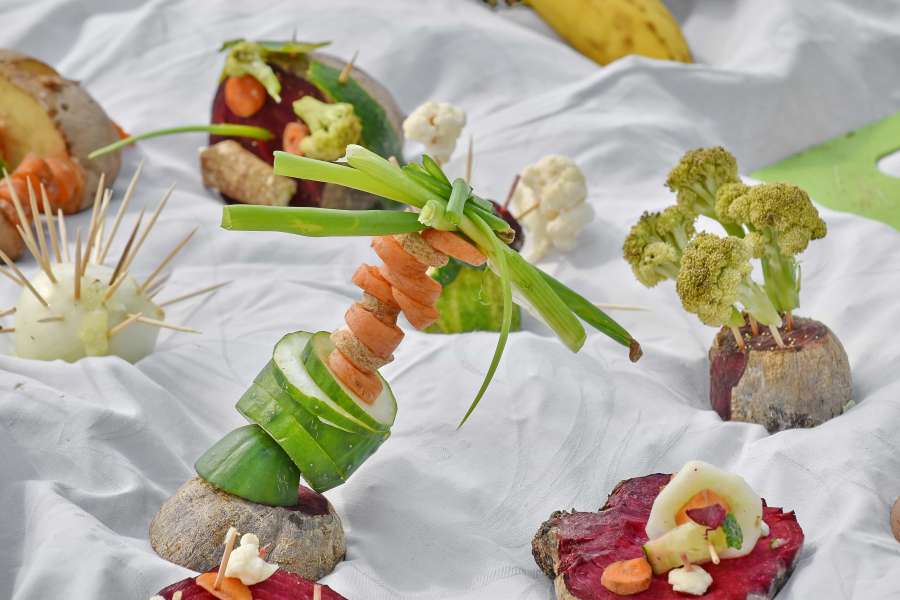arrangement, creativity, decorative, salad 