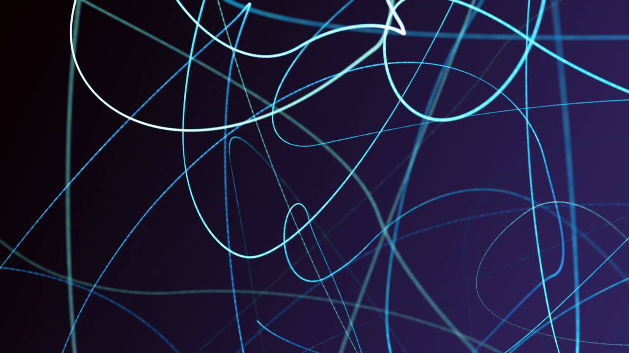 Resumen, fluido, láser, electricidad, digital, datos, futurista, espacio, tecnología, fondo, papel tapiz, colorido, arte, movimiento, líneas, luz, energía,