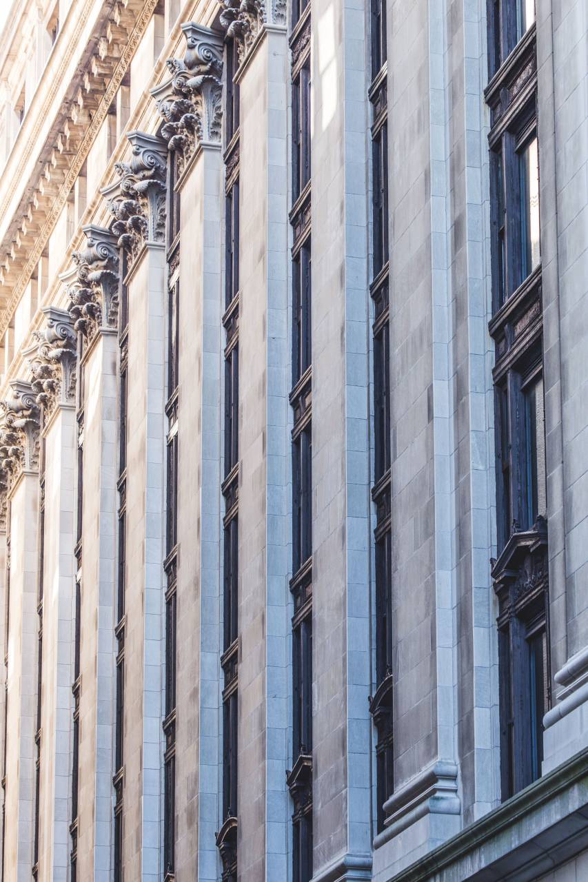 edificio, ciudad, arquitectura, florido, patrón, fachada, exterior, pared, ventanas, diseño, alto, estructura, ladrillo, piedra, clásico,
