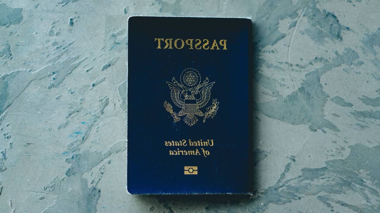 passport, table, travel, close up, flat lay, american, document, citizen, concept, identification, book, desk
, 