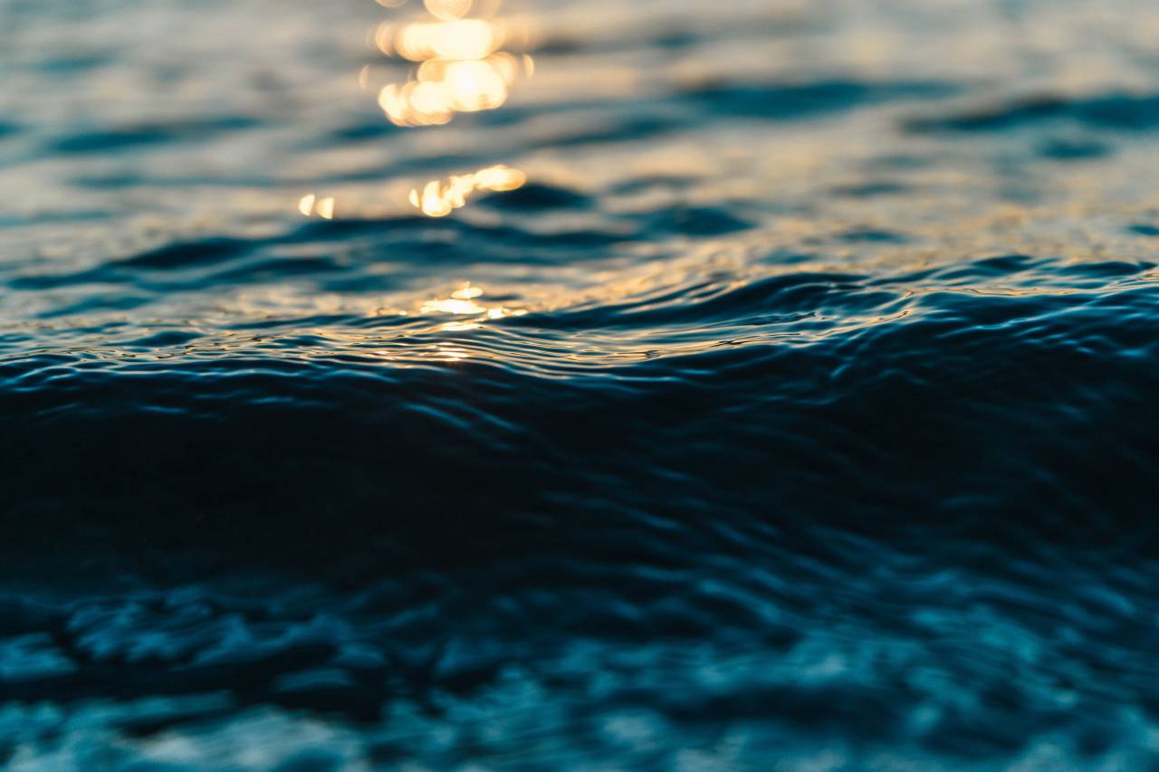 mar, oceano, água, ondas, natureza, bokeh, luz,