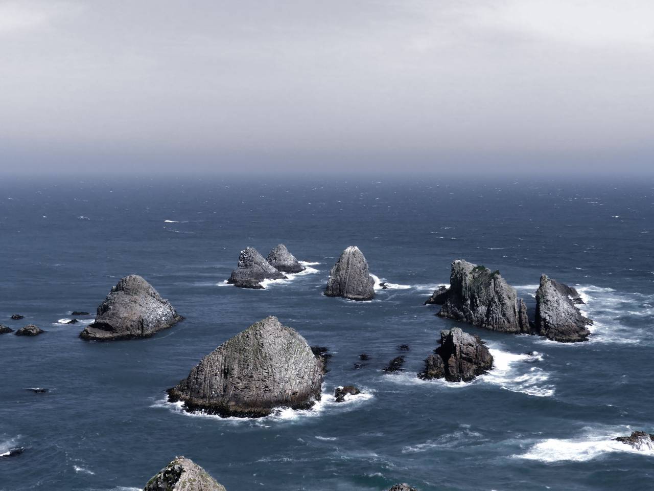 Mar, océano, agua, olas, naturaleza, rocas, acantilados, horizonte,