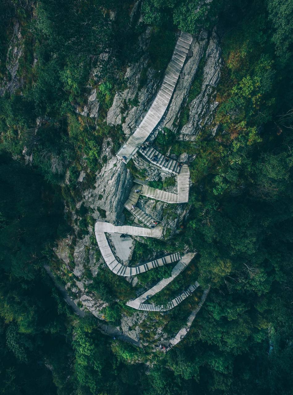 steps, stairs, mountain, hill, rocks, green, trees, hike, hiking, trekking, adventure, outdoors, nature
, 