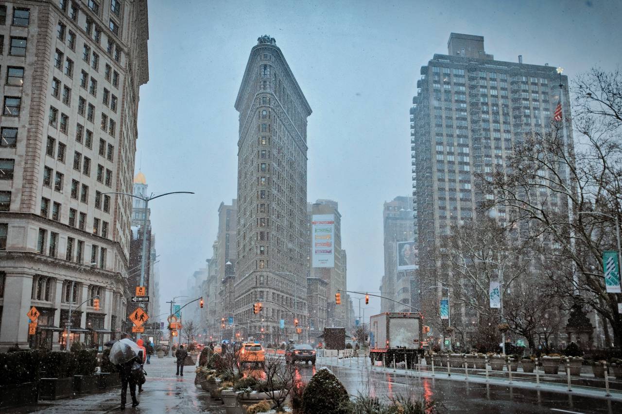 Flatiron, Nueva York, Edificio, Centro de la ciudad, Arquitectura, Rascacielos, Punto de referencia, Paisaje urbano, Histórico, Urbano, Manhattan, Icónico, Rascacielos, Estructura, 