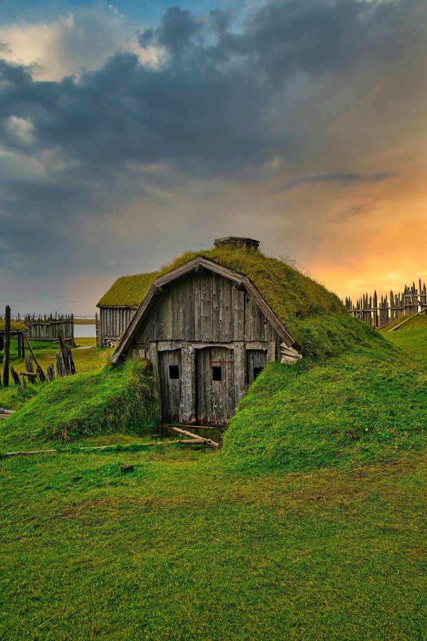 House, Iceland, Grass Roof, Cottage, Landscape, GreenRoof, Architecture, Rural, Nature, Traditional, EcoFriendly, Scenic, Island, Sustainable, Viking, 