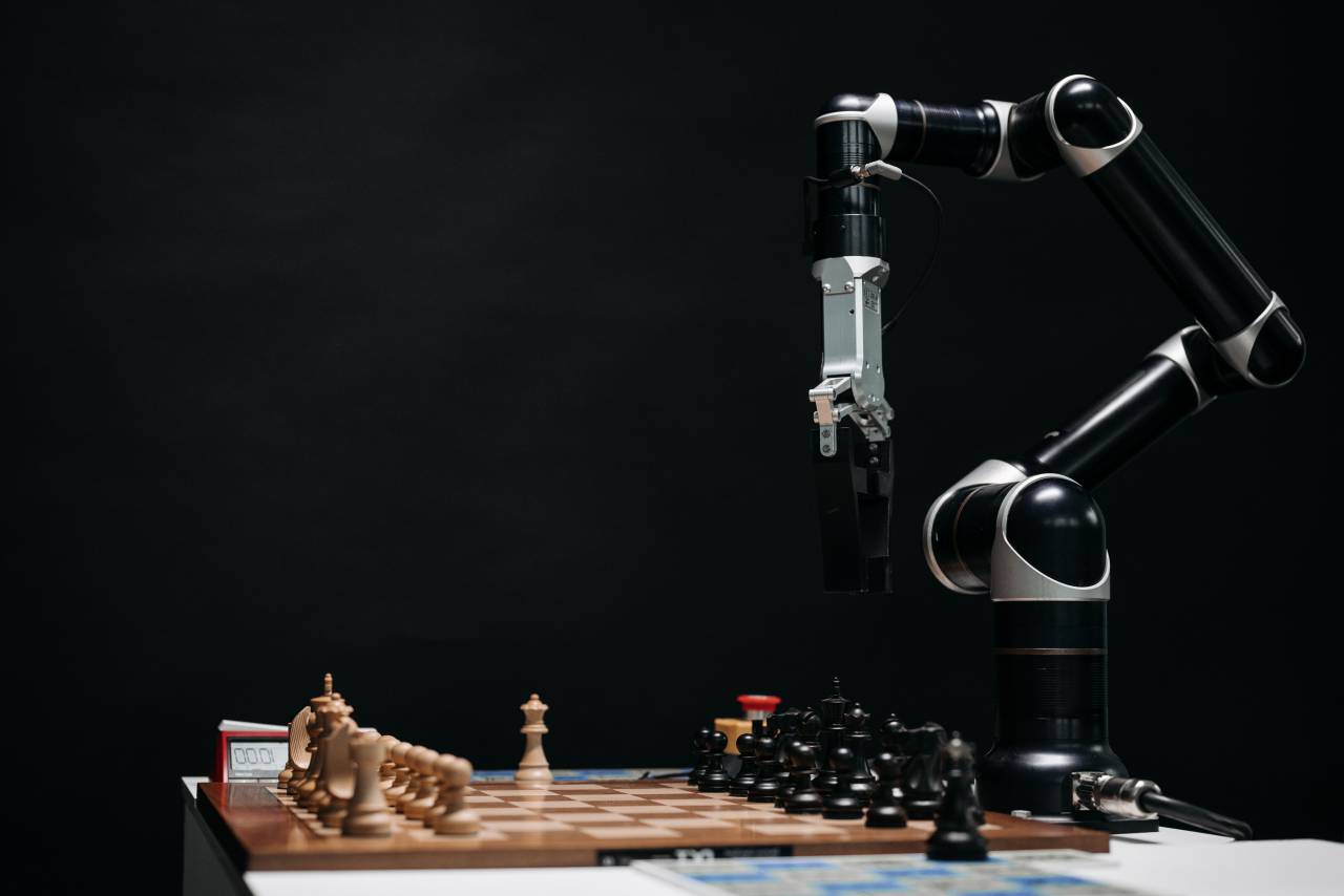 technology, science, robot, chess, human, computer, concept, intelligence, mind, artificial, illustration, future, vector, game, design, brain, futuristic, machine, robotic, smart, thinking, idea, board, play, man, ai, set, cyborg, mechanical, competition, collection, playing, decorative, strategy, automation, modern, mechanism, clever, invention, business, arm, symbol, icons, flat, development, tech, internet, intelligent, industry, challenge, 