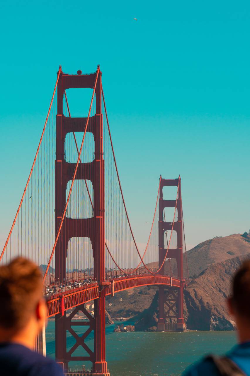 bridge, usa, city, california, travel, francisco, people, golden, gate, san, sky, red, tourism, landmark, bay, tourist, cityscape, architecture, water, america, attraction, urban, sunrise, san francisco, outdoor, ocean, transportation, cloud, vacation, golden gate bridge, financial, famous, skyline, suspension, landscape, sea, no, couple, fog, structure, view, summer, american, tower, coast, steel, bike, cycle, exercise, cable, 