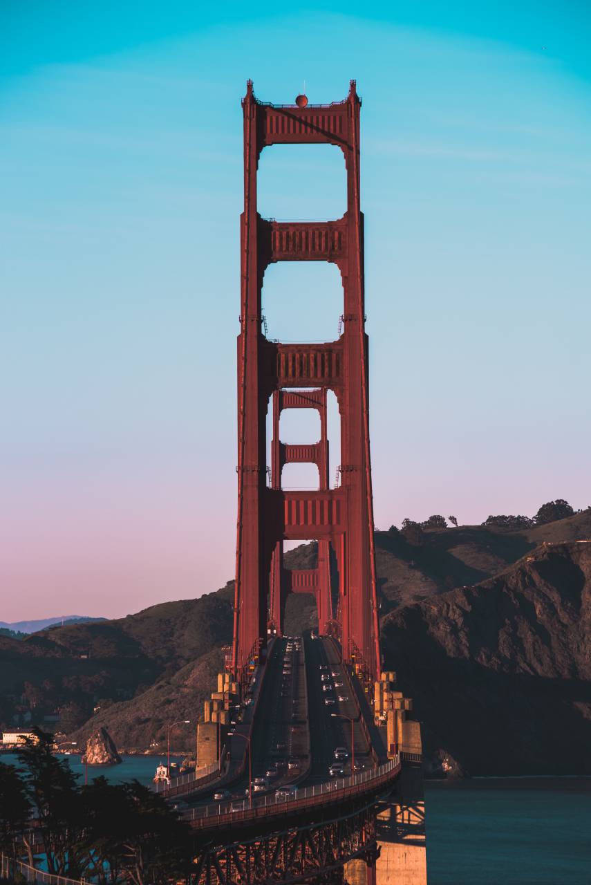 structure, usa, architecture, california, iron, bridge, gate, travel, bay, golden, francisco, san, suspension, highway, landscape, america, road, landmark, water, sea, sky, tourism, metal, ocean, united, engineering, pacific, transportation, famous, american, area, steel, red, traffic, place, touristic, river, modern, states, nobody, tower, city, coast, urban, rope, wire, majestic, vacations, wonder, 