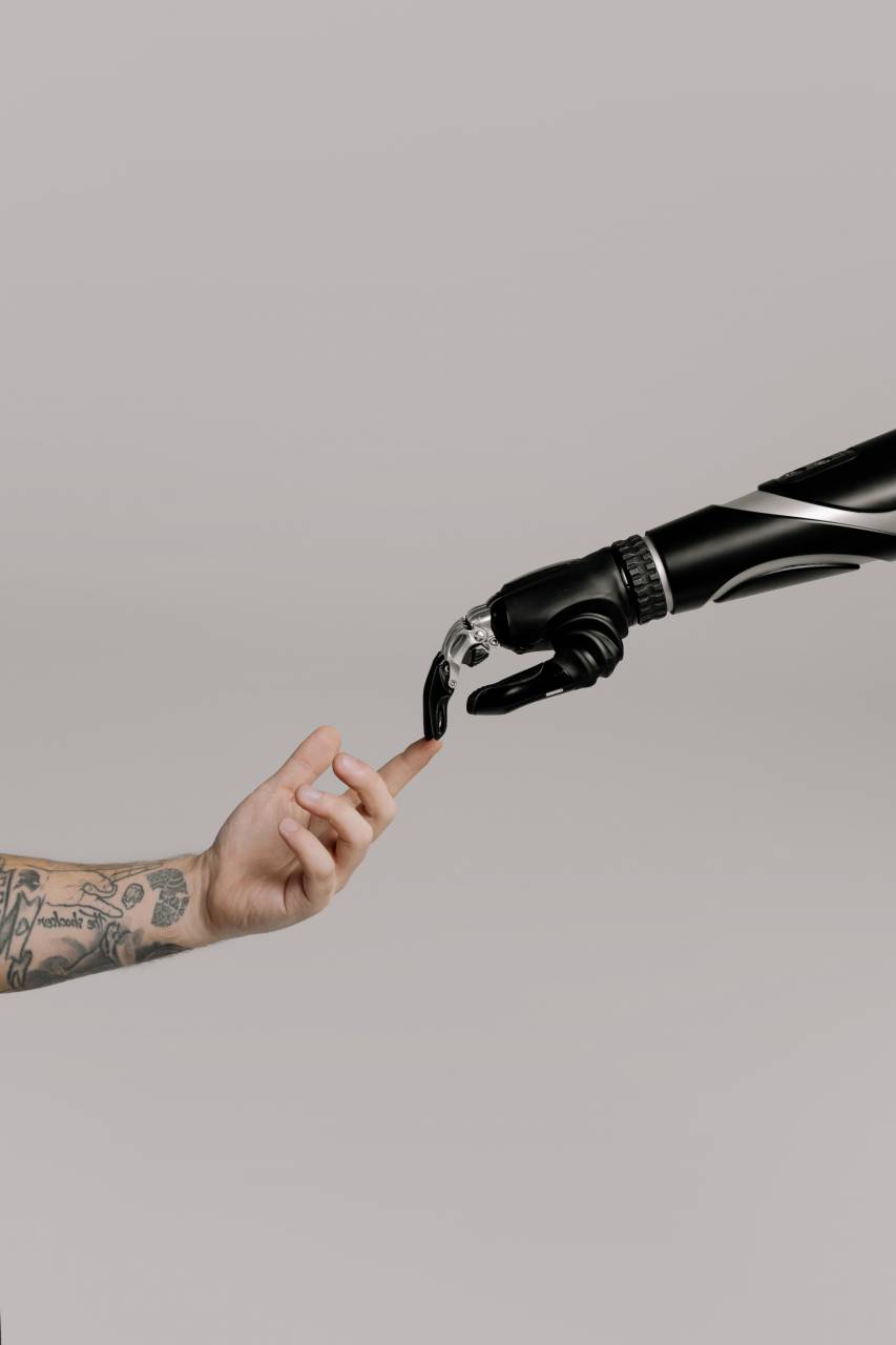 hand, futuristic, robot, technology, artificial, future, machine, science, cyborg, robotic, concept, computer, background, arm, intelligence, human, finger, metal, cyber, mechanical, virtual, cooperation, design, communication, partnership, 3d, innovation, handshake, digital, white, modern, isolated, people, automation, man, friendship, ai, touch, creation, artificial intelligence, humanity, tech, prosthetic, bionic, connection, palm, gesture, render, display, interface, 