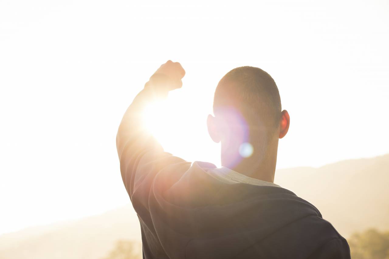 success, young, happy, male, raised, hand, man, person, successful, isolated, happiness, people, smile, achievement, cheerful, sign, victory, positive, adult, background, white, excited, winner, celebration, win, excitement, business, caucasian, guy, businessman, up, symbol, triumph, handsome, arm, suit, arms, gesture, casual, joyful, celebrate, illustration, glad, vector, joy, emotional, flat, good, standing, worker, 