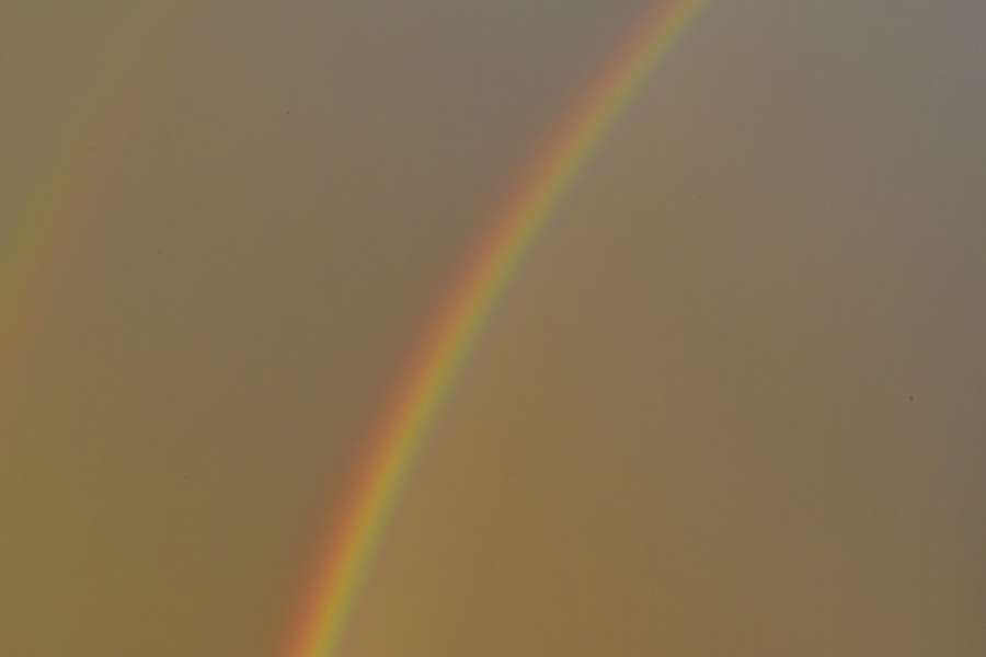 desfocado, colorido, brilho do céu, clima, arco-íris