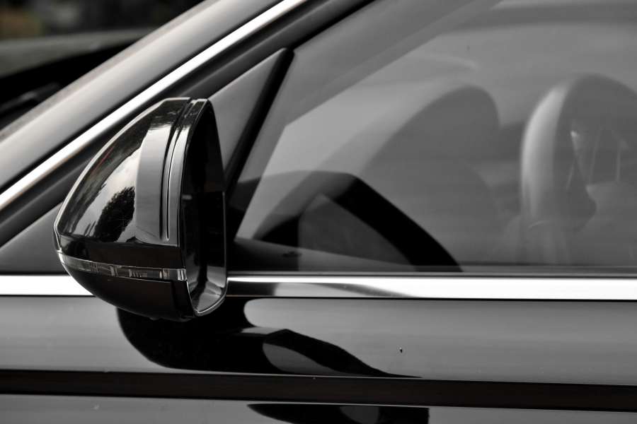 black and white, car, elegant, glass, mirror 
