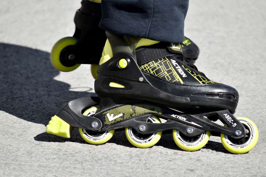 roller, shoes, pair, footwear, foot, skate 