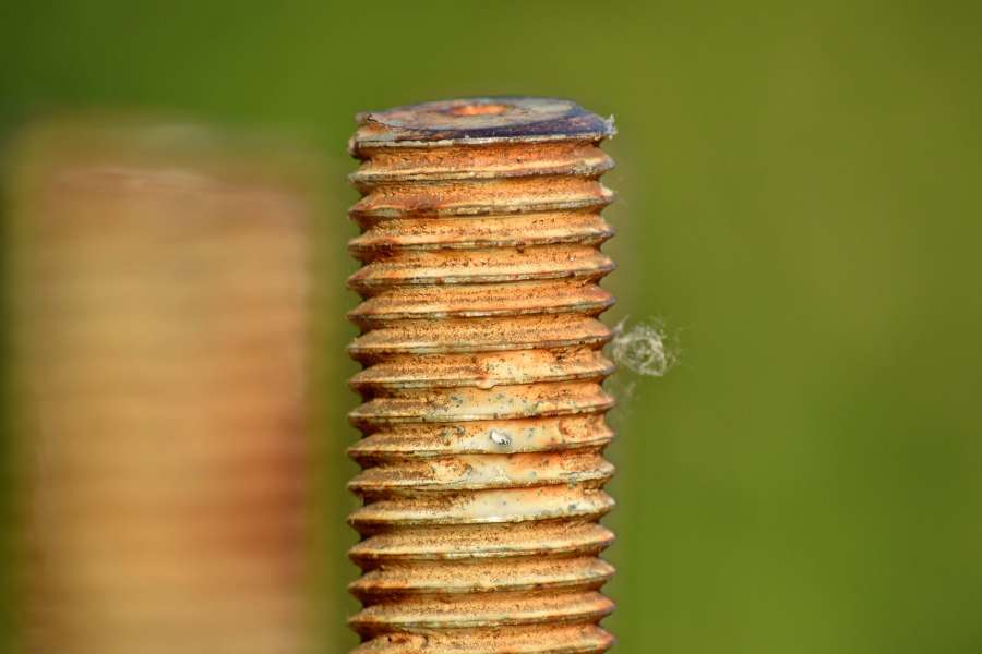 cast iron, detail, rust, screw, steel 