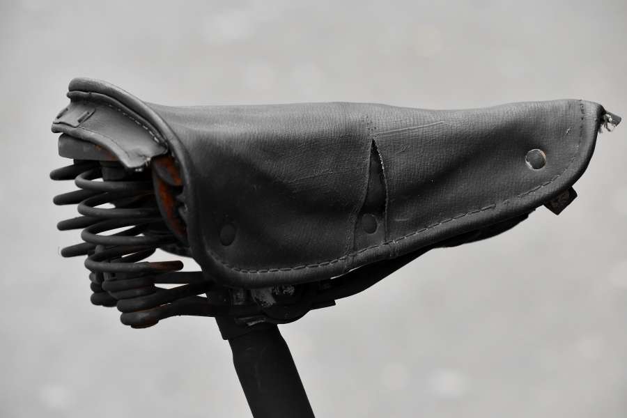bicycle, old, leather, seat, device, fashion 