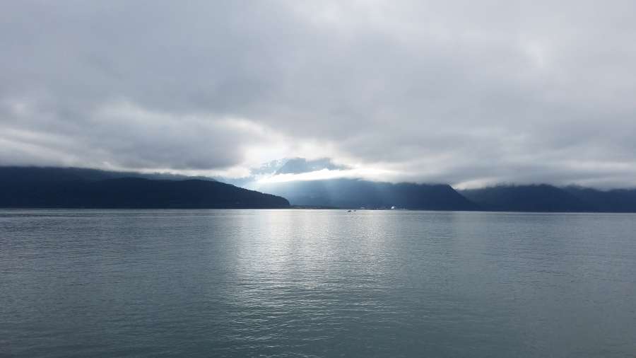 bay, foggy, horizon, ocean, lakeside, water 