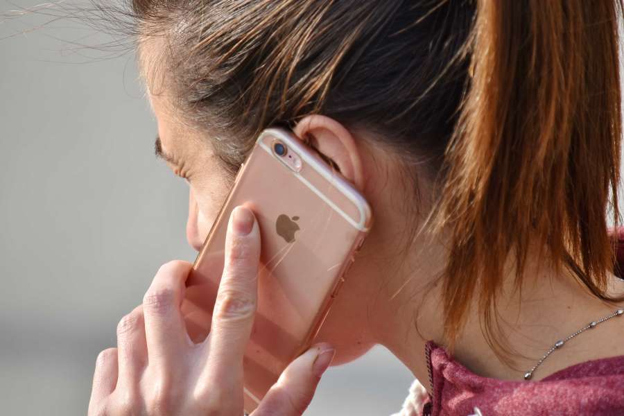 communication, conversation, hand, mobile 