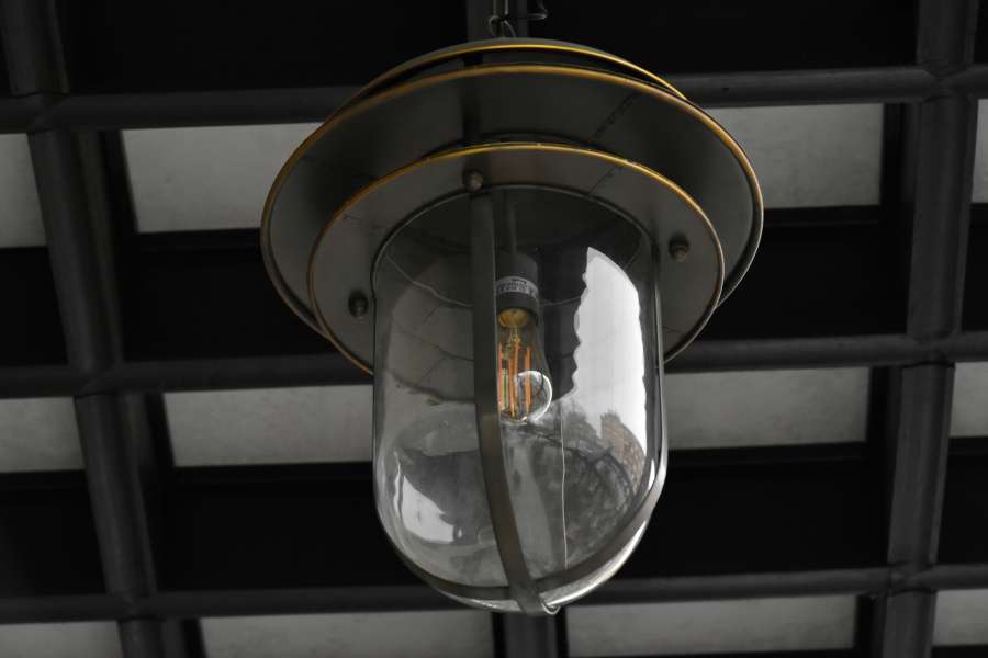 ceiling, vintage, lamp, street, electricity 