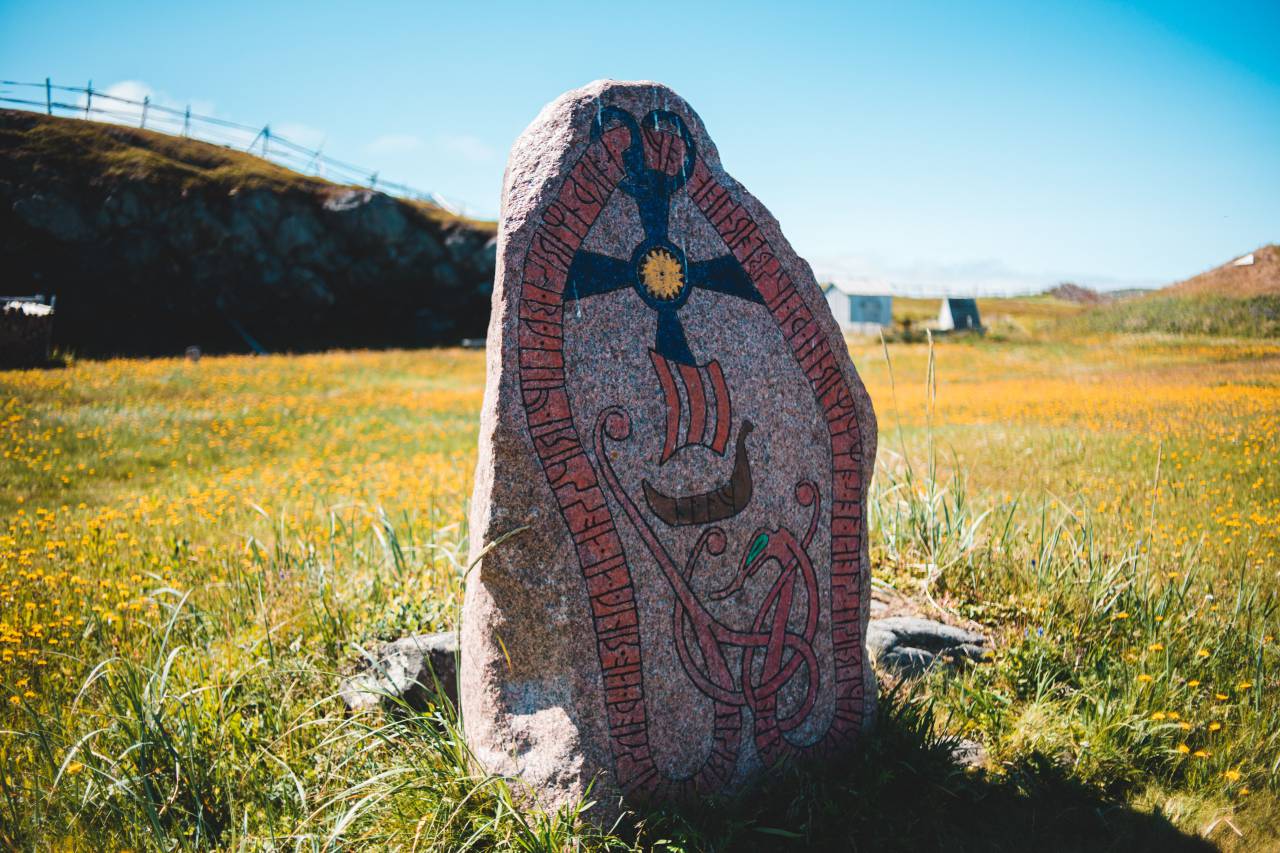 Leif, Eriksson, rune, stone, Viking, Norse, artifact, historical, inscription, ancient, exploration, mythology, heritage, carving, discovery, Scandinavian, monument, 
