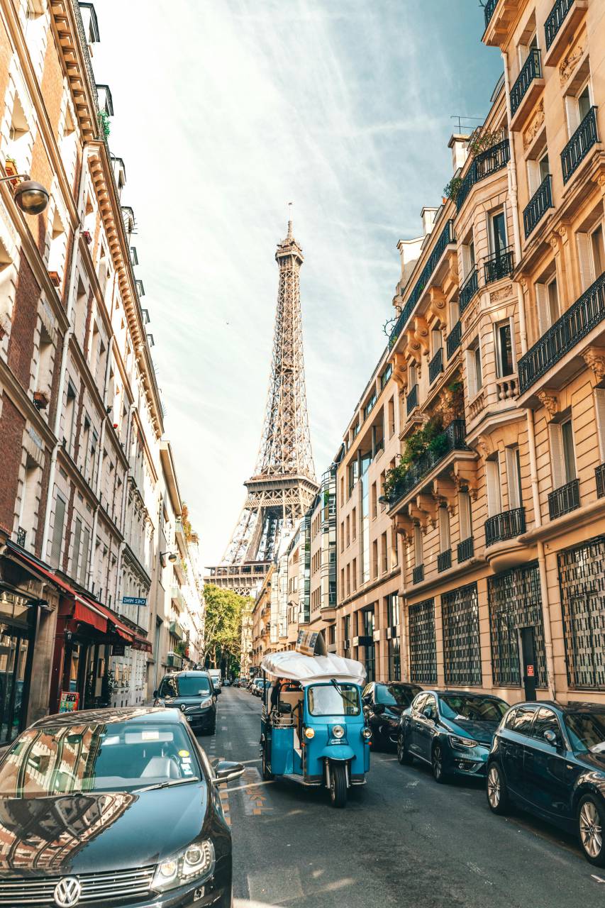 motocicleta, cabina, París, Francia, vehículo, ciudad, urbano, viaje, transporte, francés, calle, único, diseño, paseo, aventura, escénico, metropolitano, 
