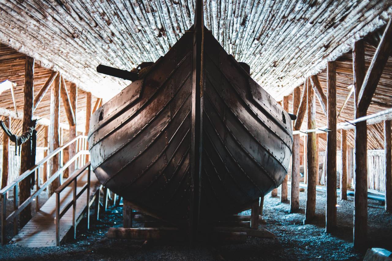 old, Viking, exhibition, ship, historical, maritime, Norse, vessel, antique, sailing, heritage, artifact, museum, nautical, wooden, classic, exploration, 