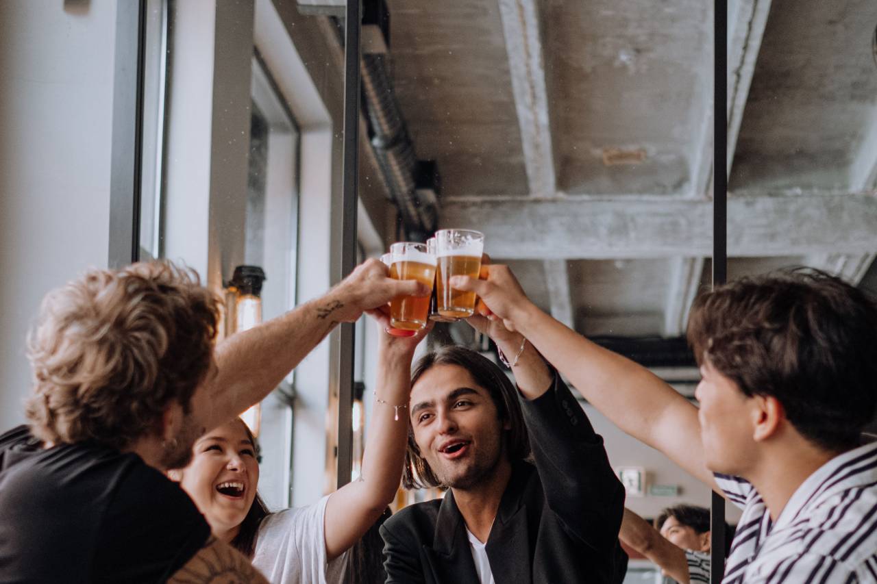 grupo, vino, amigos, fiesta, gente, celebración, brindis, divertido, feliz, cena, beber, comida, aclamaciones, estilo de vida, joven, reunión, mesa, amistad, sonriente, vaso, rojo, juntos, bebida, hombres, mujeres, restaurante, alcohol, familia, ocio, adulto, tostado, tintineo, almuerzo, casa, al aire libre, comida, comida, alegre, verano, celebrando, fiesta, festín, Navidad, evento, felicidad, vacaciones, gafas, adentro, social, equipo,