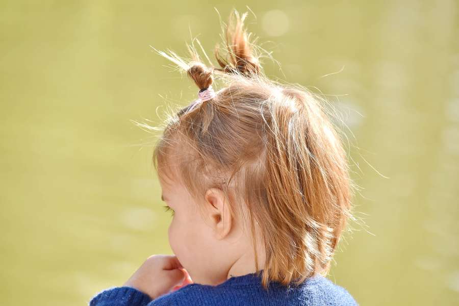 baby, blonde hair, cheerful, child 