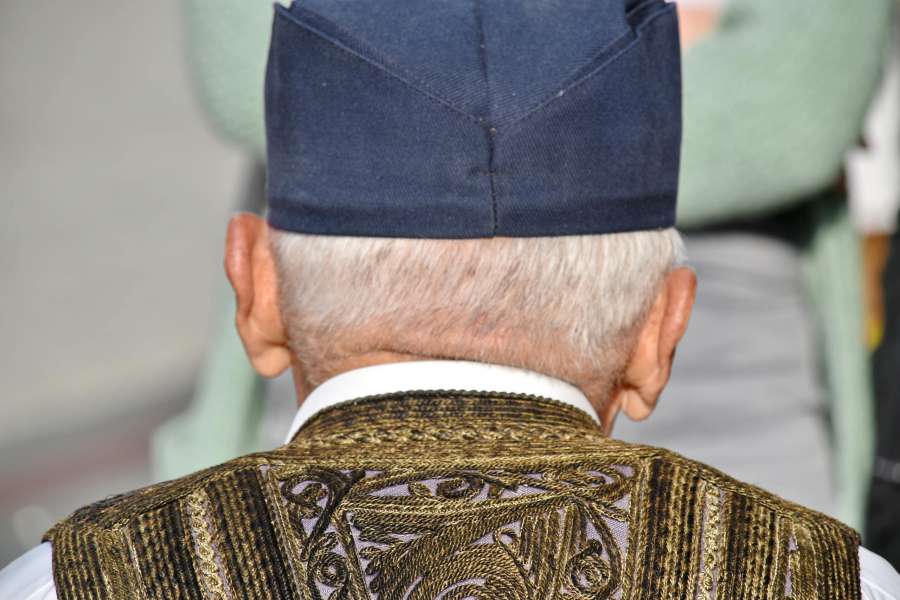cardigan, old fashioned, old man, Serbia 