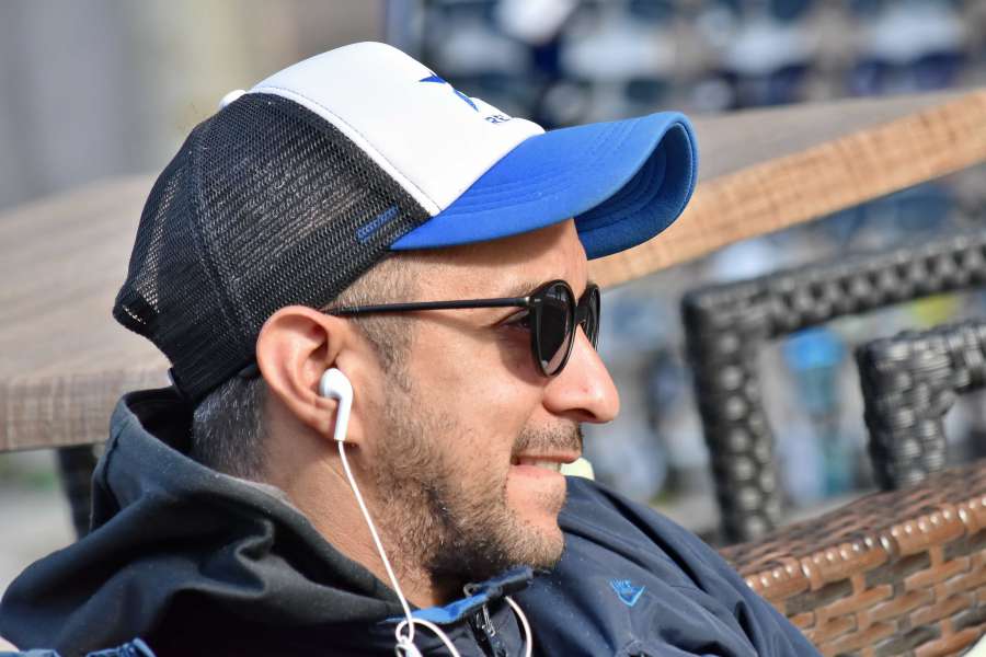 beard, fashion, handsome, hat, man, smiling 