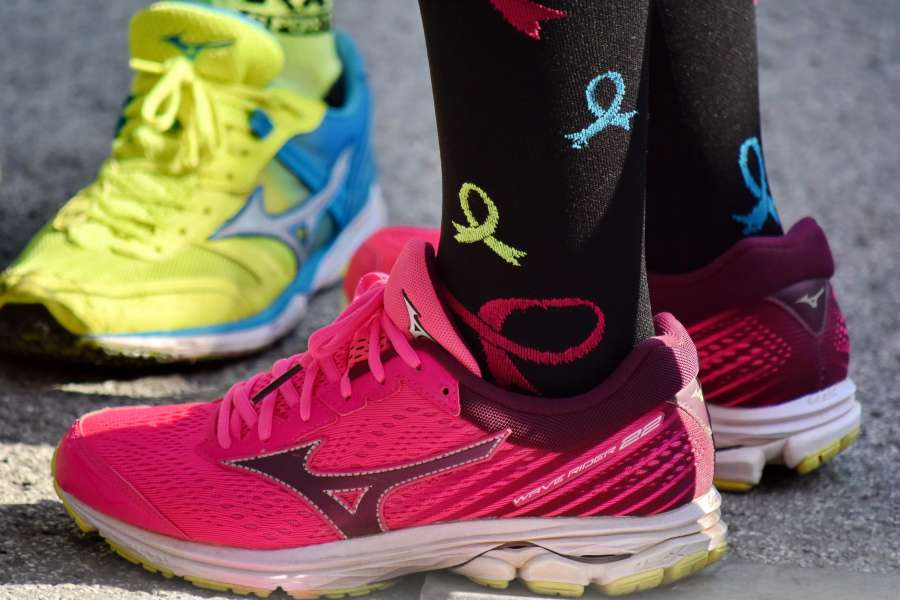 colorful, pinkish, pretty, sneakers, socks 