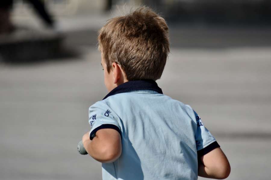 boy, playful, shirt, outdoors, blur, child 