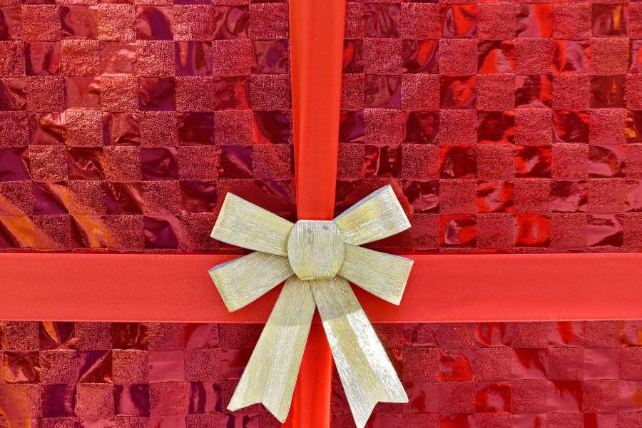 box, celebration, decoration, gift, red 