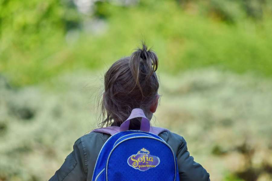 backpack, girl, school child, schoolgirl 