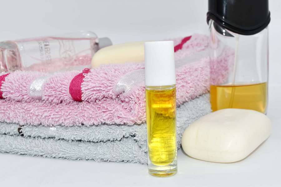 cosmetics, lotion, perfume, soap, wellness 