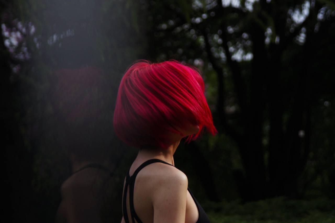 Young, Woman, Reddish, Hair, Sunset, Portrait, Evening, Glow, Warm, Light, Sky, Nature, Beautiful, Silhouette, Calm, 