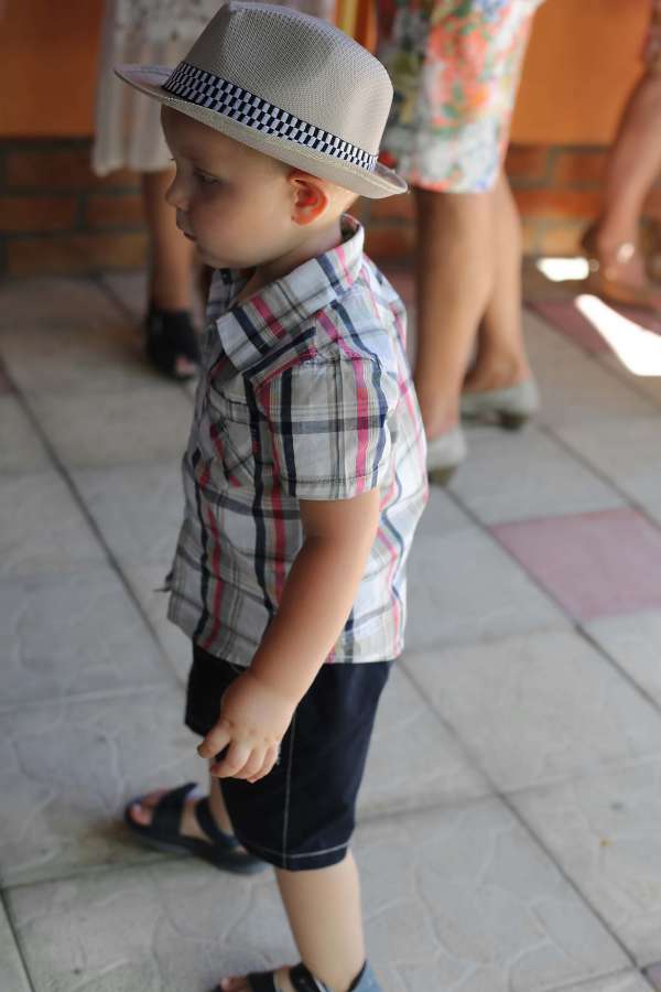bebé, gentes, hatniño?, niño, retrato