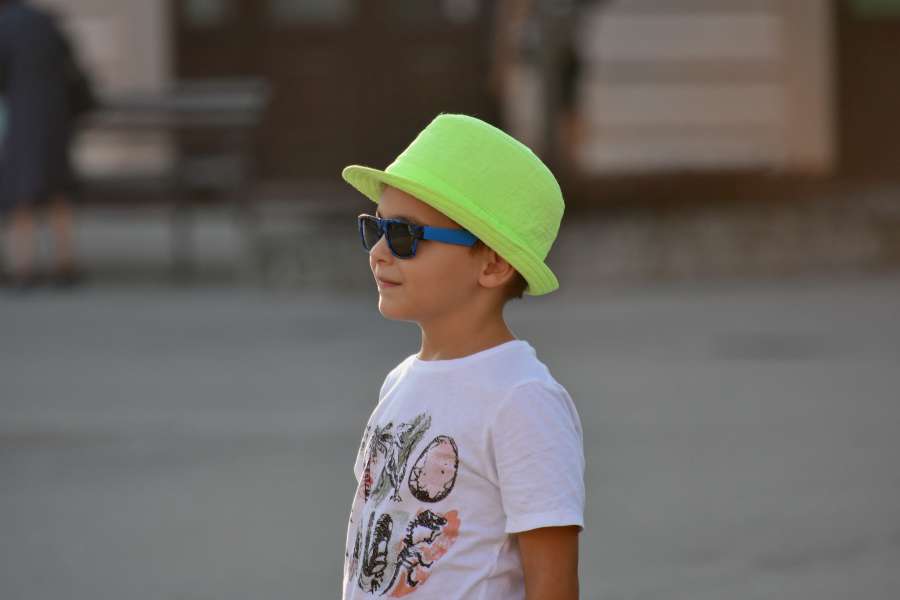 boy, enjoyment, hat, portrait, side view 