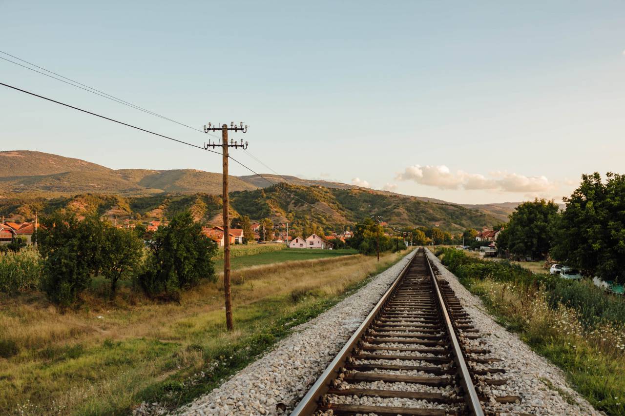 railway, countryside, village, rural 