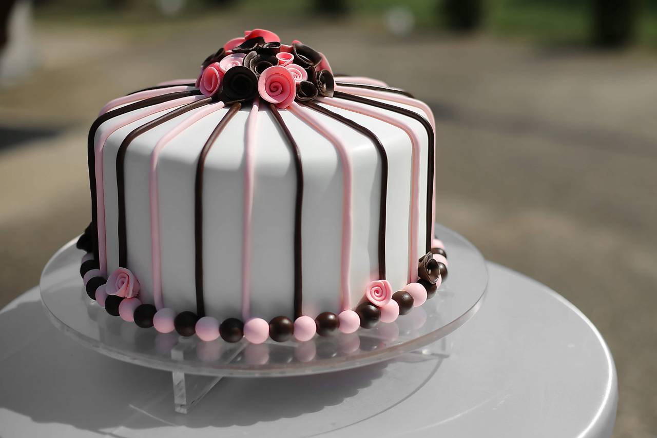 pastel, blanco, elegante, dulce, comida, postre
