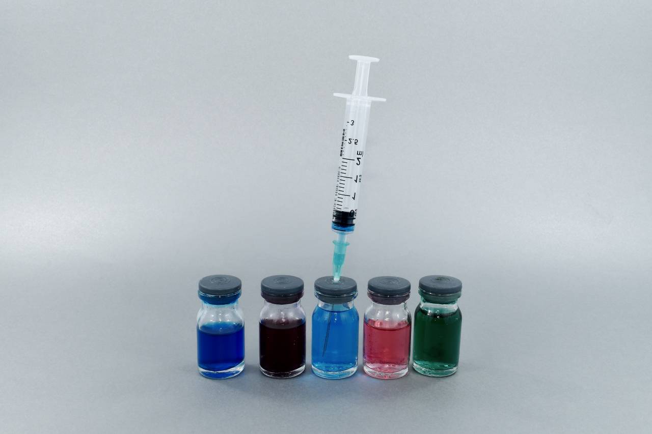 jeringa, medicina, instrumento, naturaleza muerta