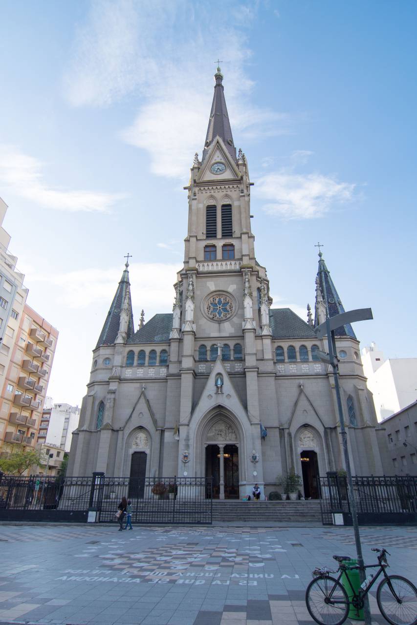 Mar del Plata, Cathedral, facade, architecture, religion, Catholicism, church, landmark, historic, travel, tourism, cultural, heritage, worship, spirituality, interior, dome, bell tower, beach city, Argentina, skyline, center, attraction, visit, iconic, neo-gothic, 