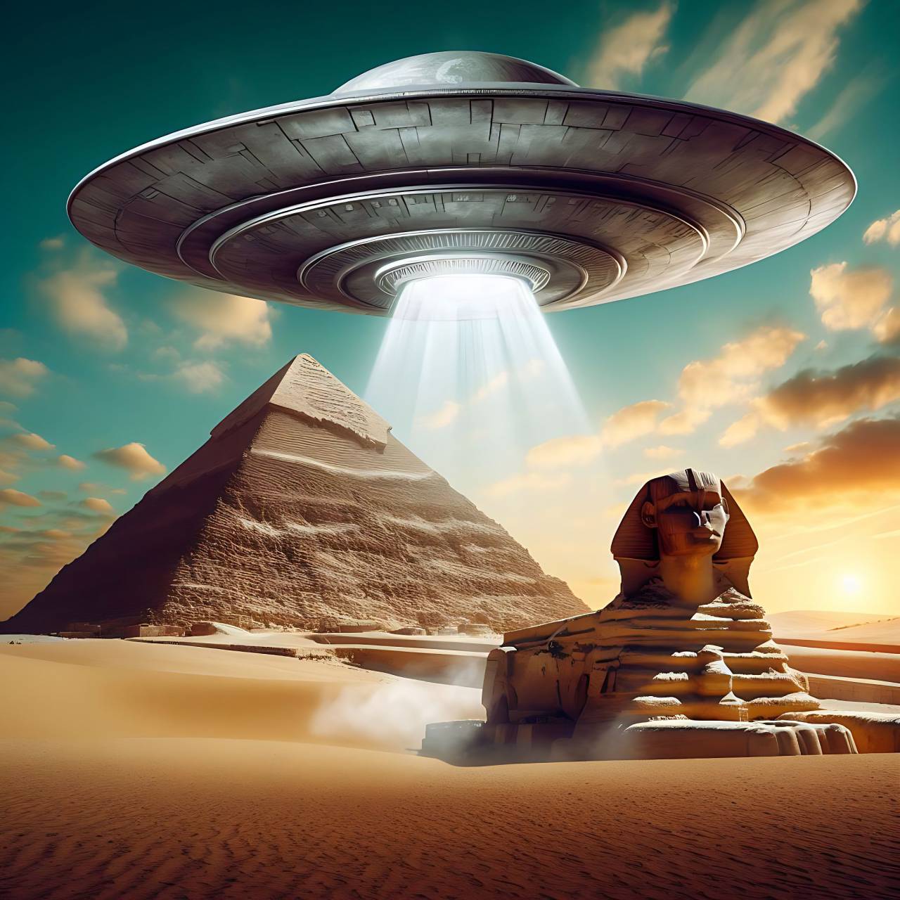 OVNI, Aéreo, Extraterrestre, Extraterrestre, Celeste, No identificado, Volador, Objeto, Anomalía, Nave espacial, Misterioso, Hacia el cielo, Perspectiva, Espacio exterior, Encuentro, Fenómeno, Vista, Horizonte, Galáctico, Exploración, Navegación, Futurista, Tecnología, Enigmático, Disco egipto, civilización antigua,
