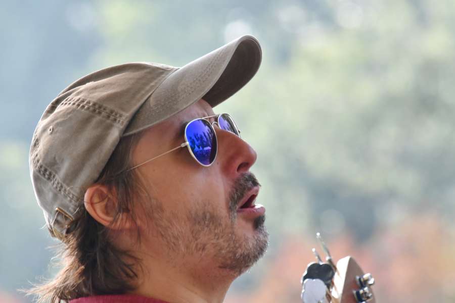 beard, concert, festival, guitarist 