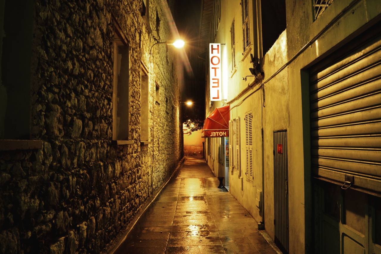 architecture, building, infrastructure, signage, hotel, alley, light, wall
, 