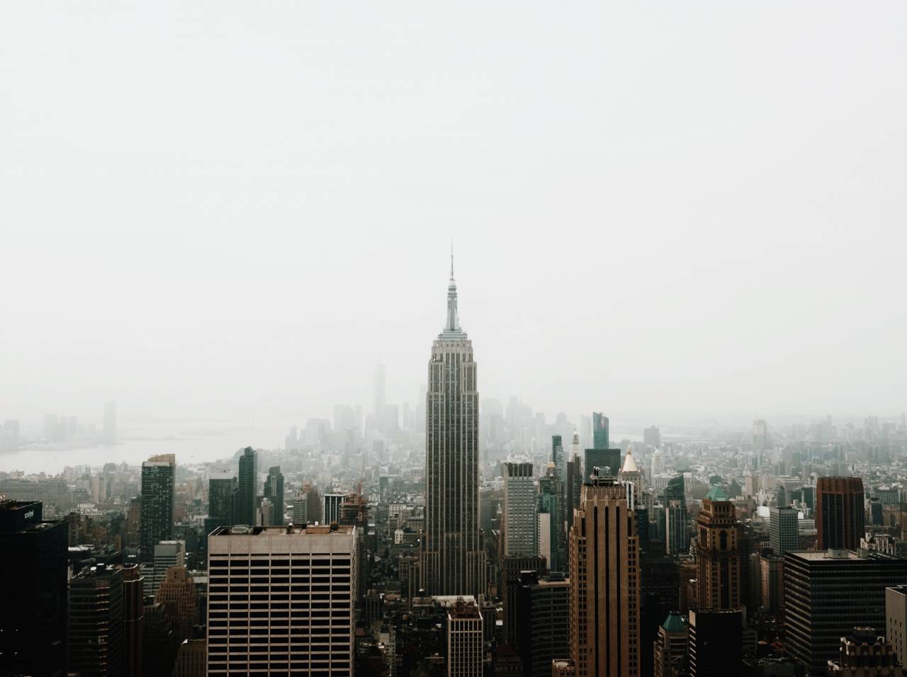 architecture, building, infrastructure, sky, skyscraper, tower, rooftop, skyline, city, urban, fog
, 