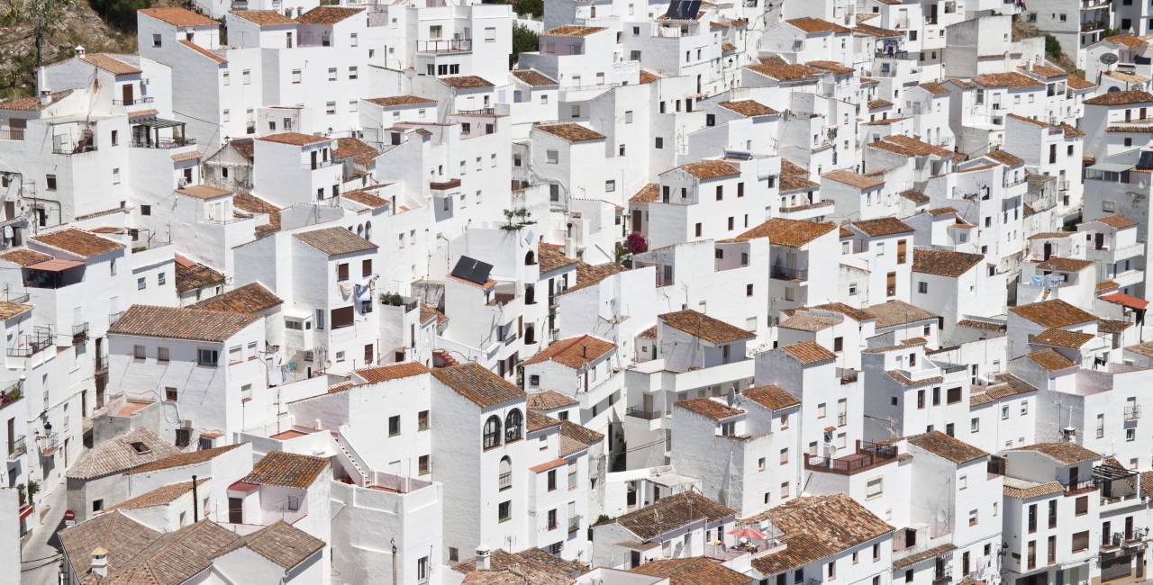architecture, buildings, houses, residential, suburbs, city, urban, metro, casares, malaga, costa del sol, brown, white
, 