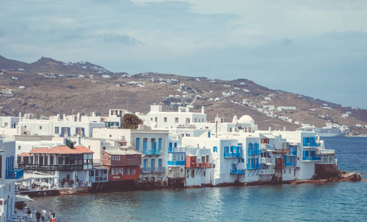 architecture, buildings, infrastructure, houses, village, mountain, hill, landscape, view, sea, ocean
, 