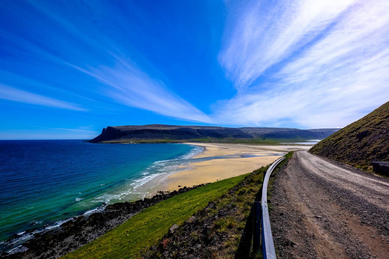 hermosa, paisaje, vista, naturaleza, verde, césped, montaña, al aire libre, cielo, nube, mar, océano, horizonte, carretera, viajar, playa, mar, océano, azul, agua, costa, costa, rocas,