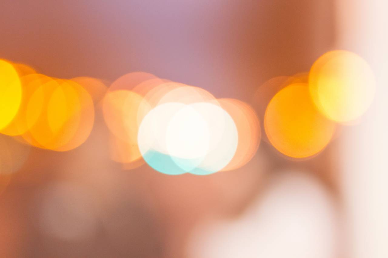 Bokeh, luz, fotografía, amarillo, circulo,