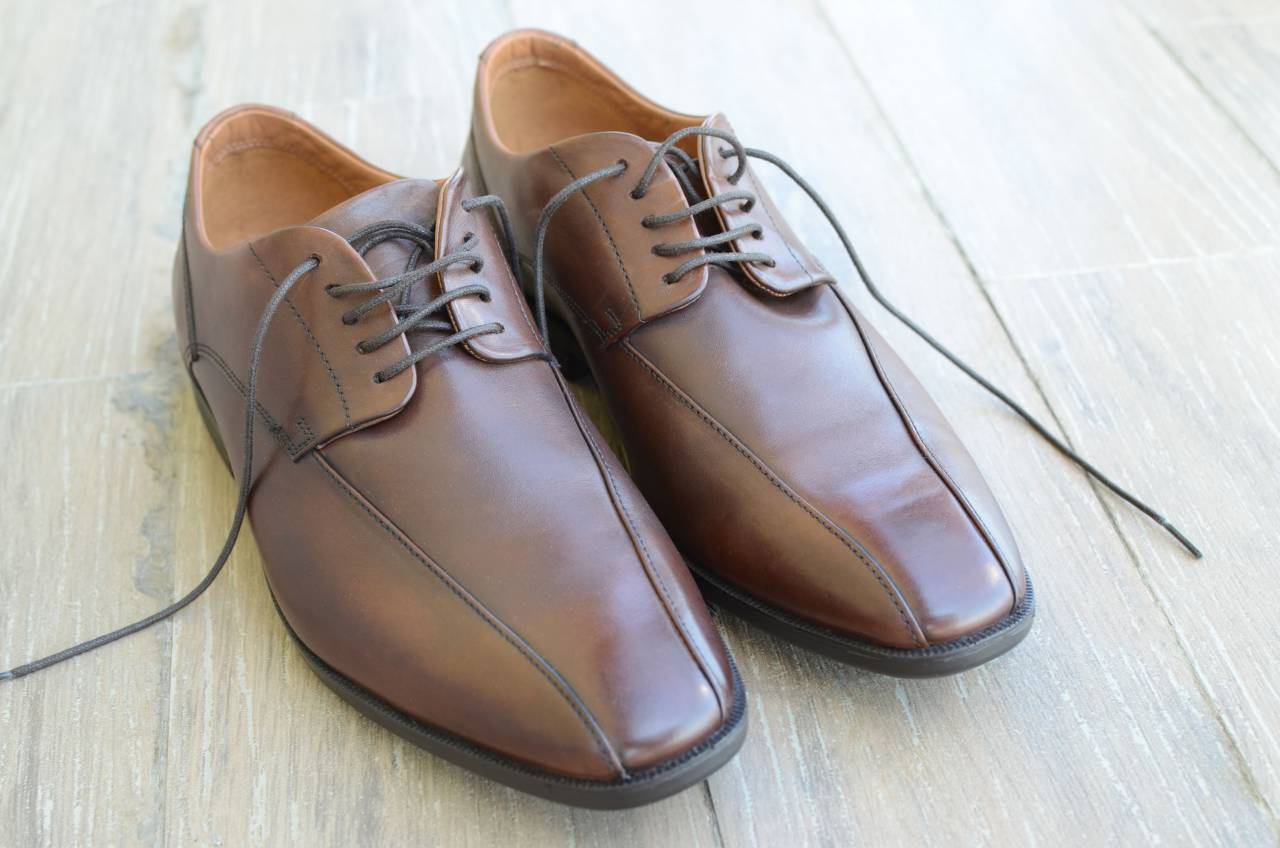 brown, leather, shoe, footwear, lace, floor
, 